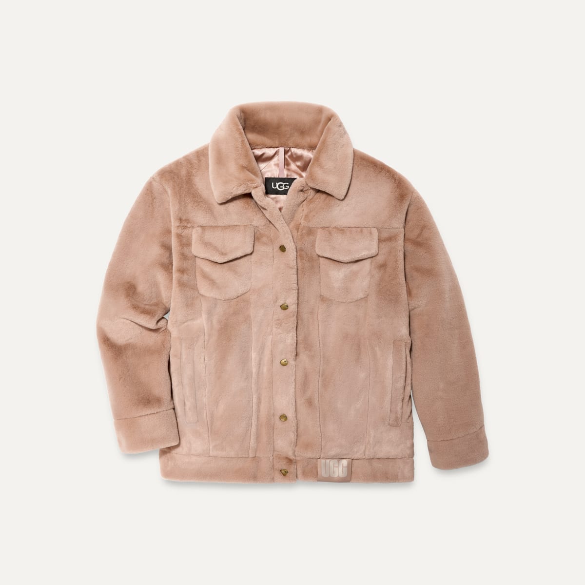 Faux fur trucker jacket shop